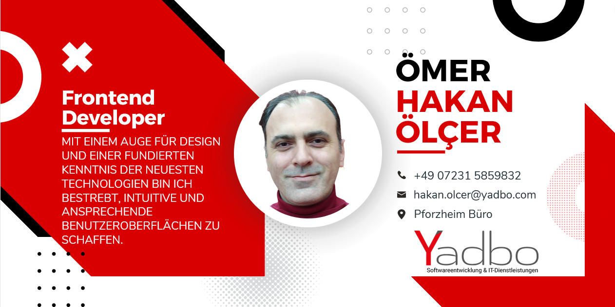 Ömer Hakan Ölçer - Frontend Developer bei Yadbo GmbH