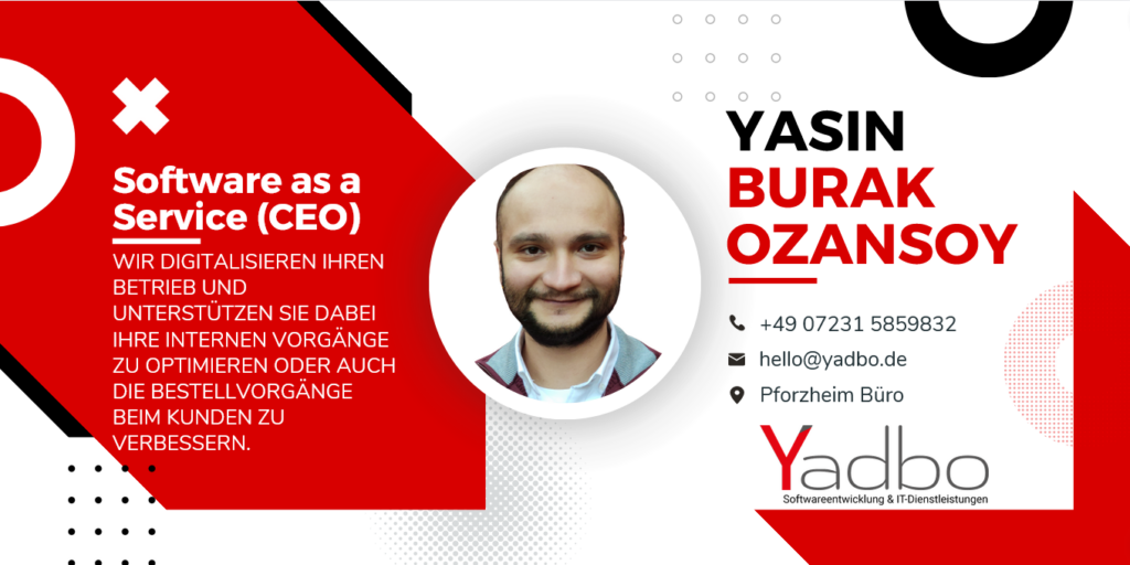 Yasin Burak Ozansoy - Software as a Service (SaaS) und Webentwicklung